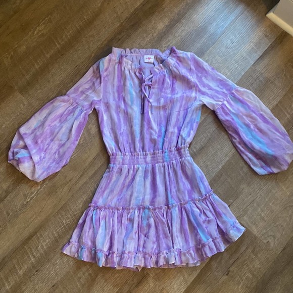 BuddyLove Zozo Shine Bright Elastic Waist Mini Dress Size Small - Picture 2 of 7